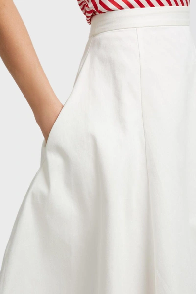 Shop Maggie Marilyn Tulip Cotton-blend Skirt In White