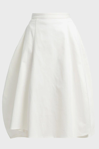 Shop Maggie Marilyn Tulip Cotton-blend Skirt In White