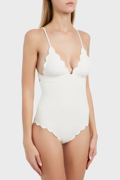 Shop Marysia Santa Clara One-piece Swimsuit In Ivory