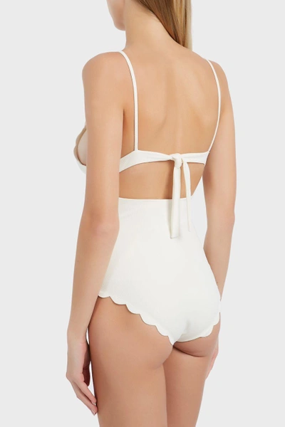 Shop Marysia Santa Clara One-piece Swimsuit In Ivory