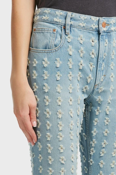 Shop Isabel Marant Étoile Corliff Distressed Denim Trousers In No