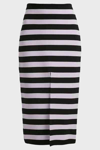 Shop Proenza Schouler Striped Pencil Skirt In Black