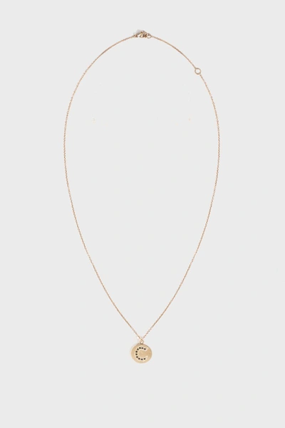 Shop Brooke Gregson C Alphabet Necklace In R Gold