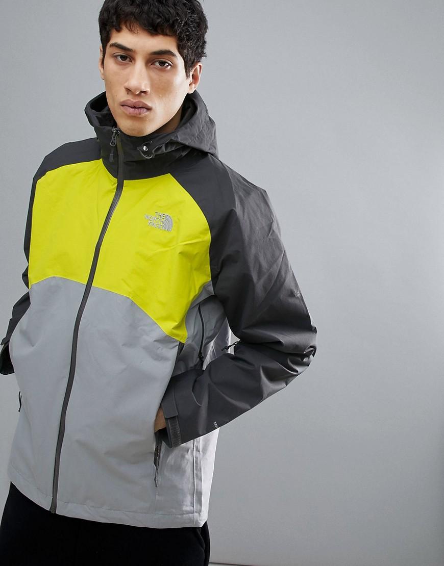 north face stratos jacket yellow