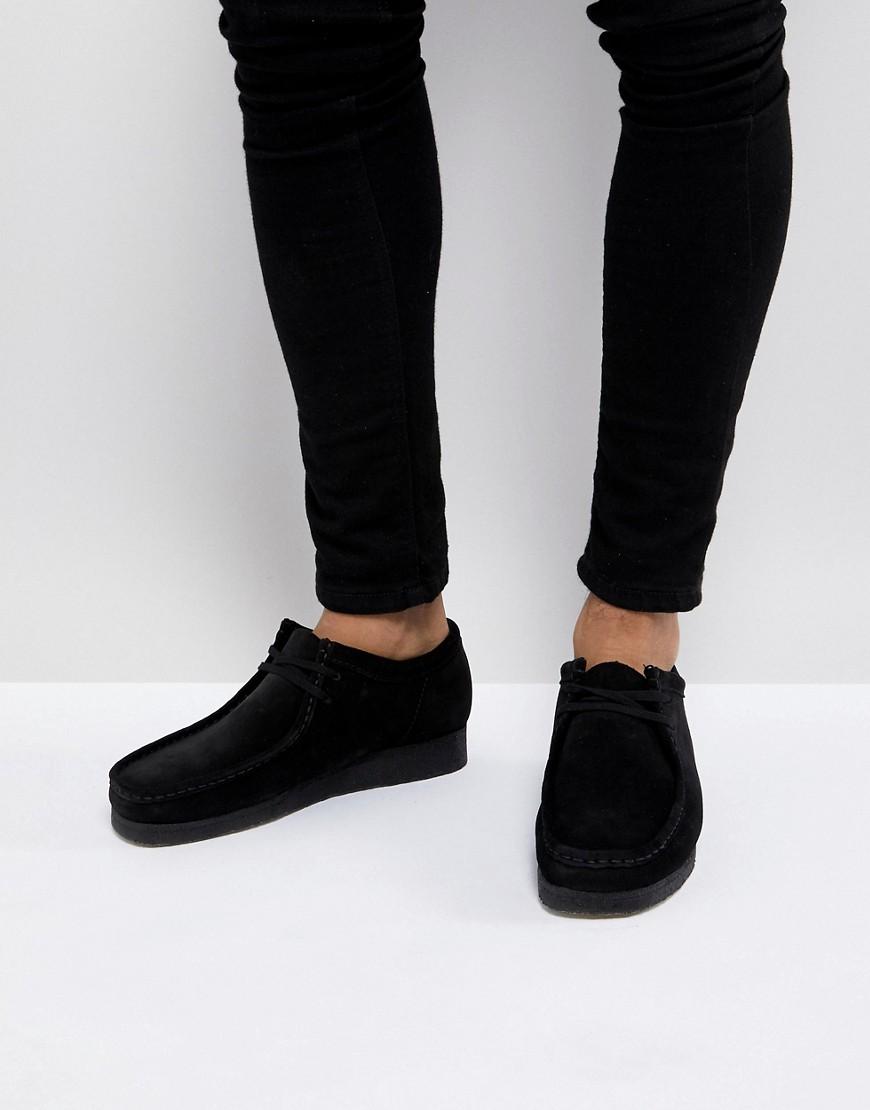 wallabee shoes black