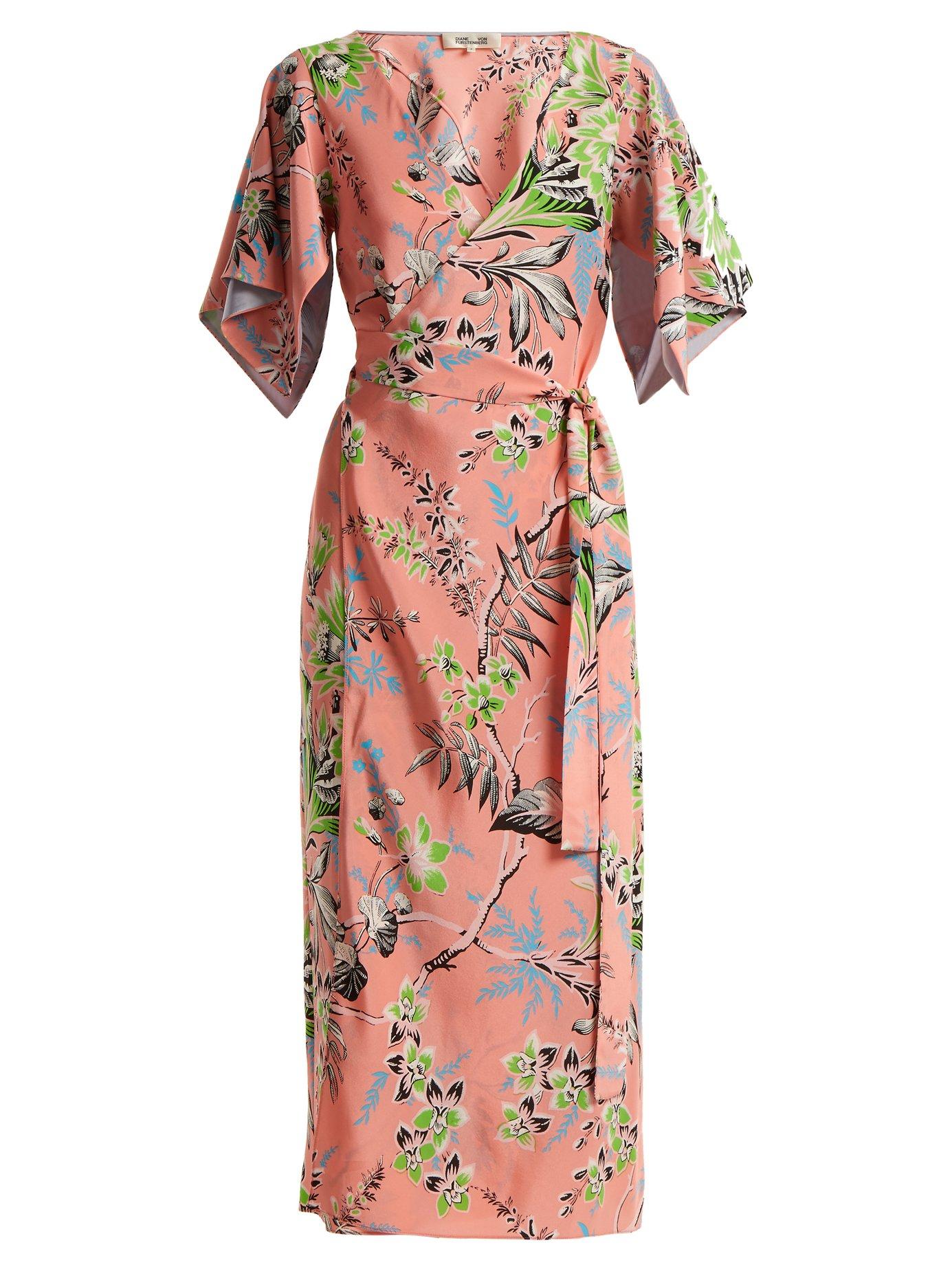 diane von furstenberg floral wrap dress