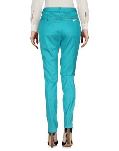 Shop Paul Smith Casual Pants In Turquoise