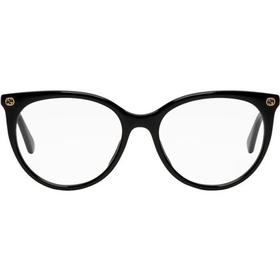 Shop Gucci Black Emblem Glasses