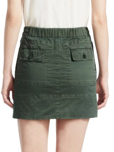 Shop Theory Utilitarian Mini Skirt In Spanish Green