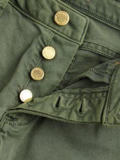 Shop Michael Michael Kors Cropped Flare Pants In Jade