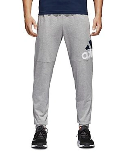 Shop Adidas Originals Ess Logo Jogger Sweatpants In Gray