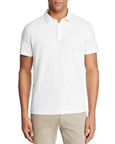 Shop Theory Bron Short Sleeve Polo Shirt In White