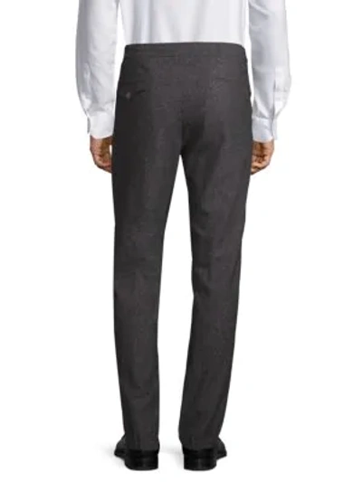 Shop Incotex Malone Wool Pants In Charcoal