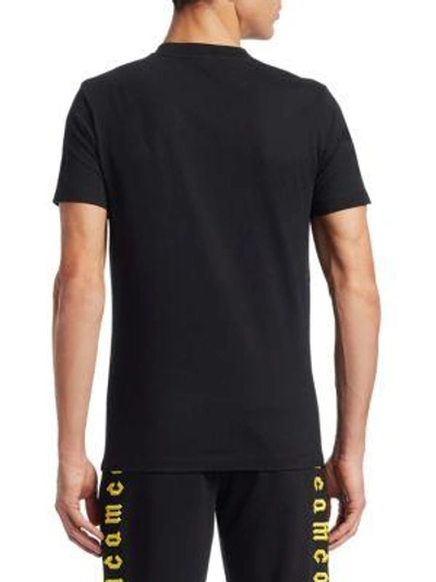 Shop Mcq By Alexander Mcqueen Embroidered Logo T-shirt In Black