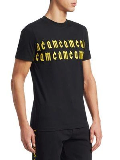 Shop Mcq By Alexander Mcqueen Embroidered Logo T-shirt In Black