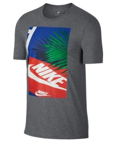 Shop Nike Men's Graphic T-shirt In Carbon Heather