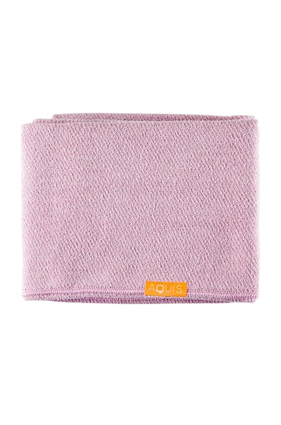 Shop Aquis Lisse Luxe Long Hair Towel In Desert Rose