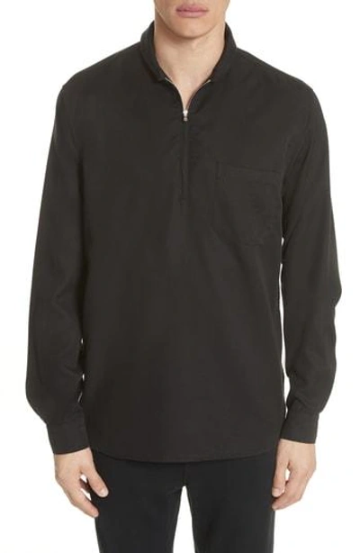 Shop Our Legacy Zip Shirt Jacket In Black