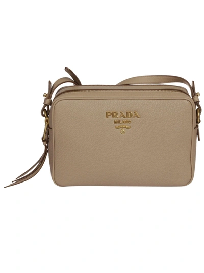 Shop Prada Logo Shoulder Bag