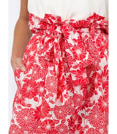 Shop Lisa Marie Fernandez Red Paper Bag Shorts