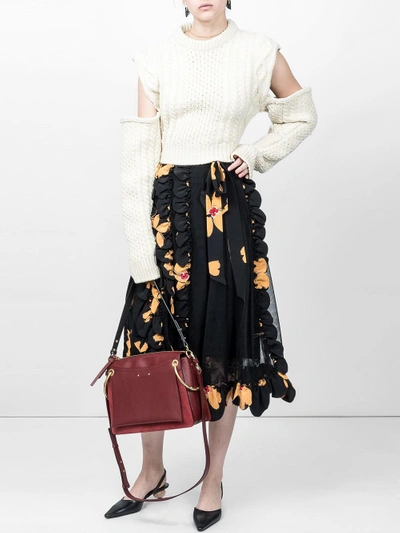 Shop Simone Rocha Turbo Pleated Wrap Skirt