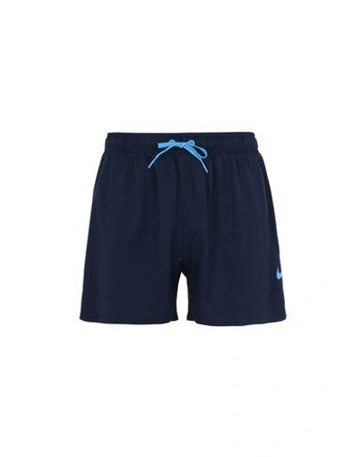 Shop Nike "vital 4" Volley Short " Man Swim Trunks Midnight Blue Size M Polyester