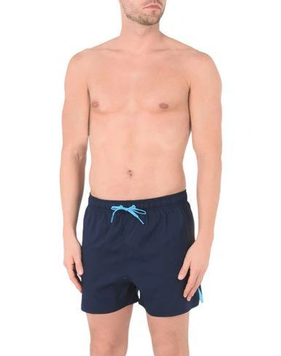 Shop Nike "vital 4" Volley Short " Man Swim Trunks Midnight Blue Size M Polyester