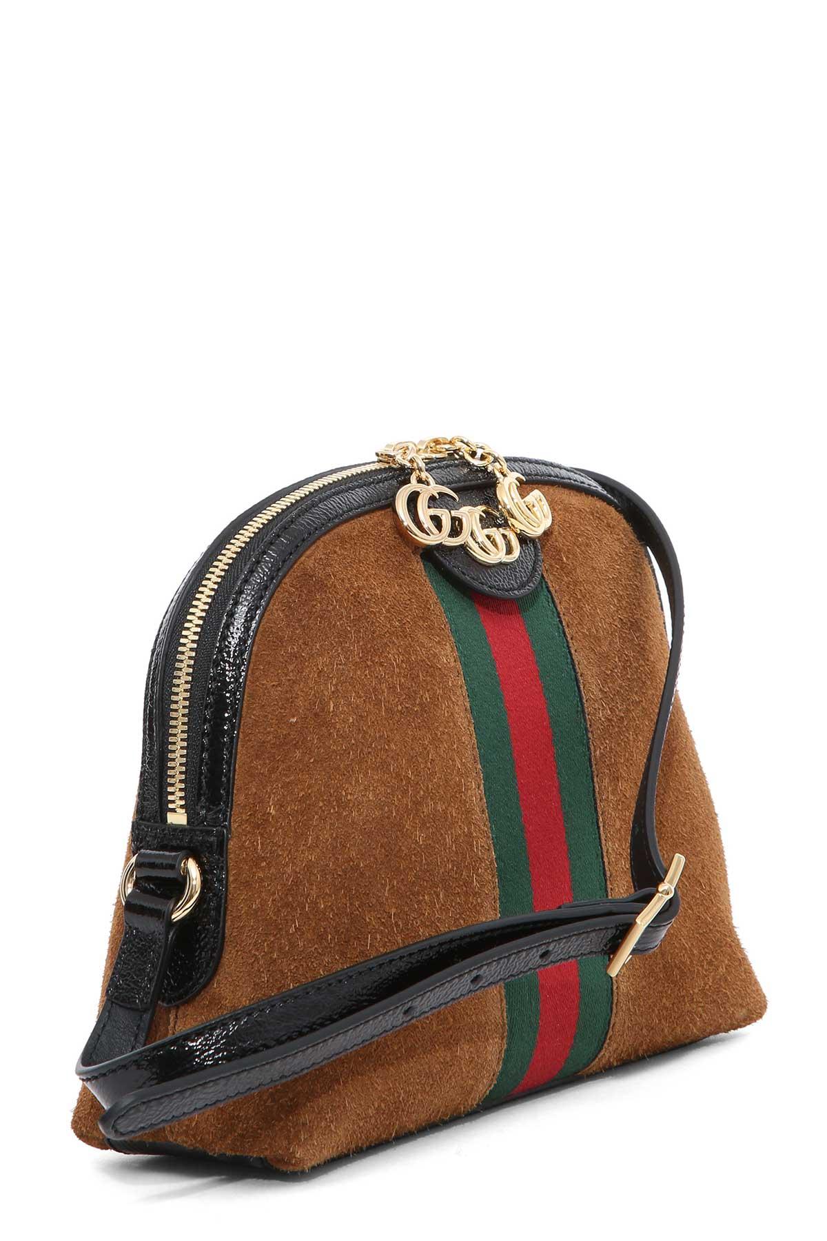 gucci small suede shoulder bag