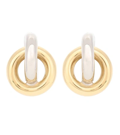 Shop Jw Anderson Double Earrings In Gold