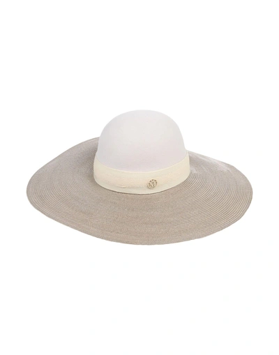 Shop Maison Michel Hats In White