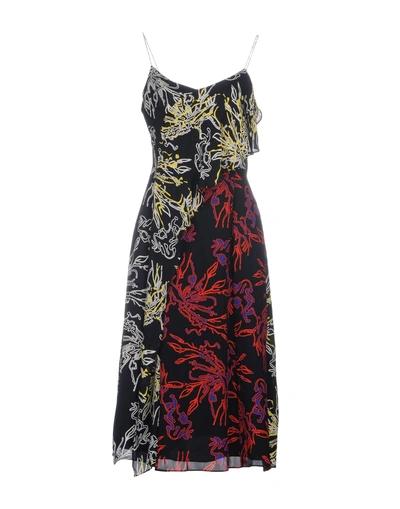 Shop Tanya Taylor 3/4 Length Dresses In Black