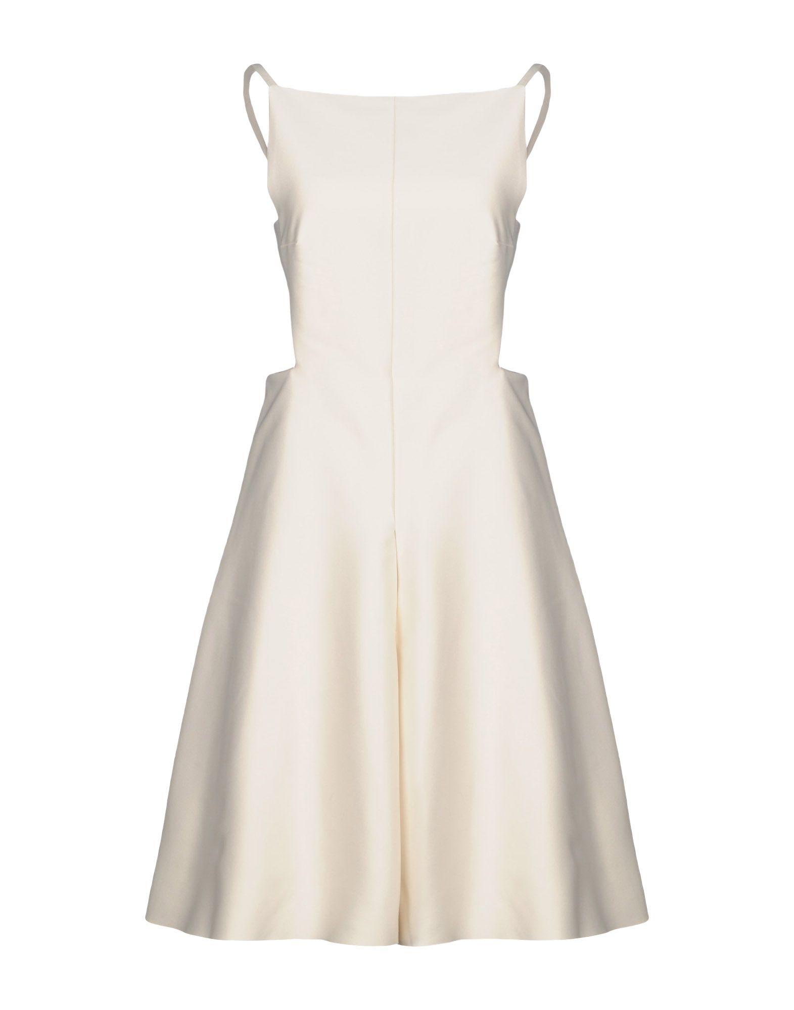 Solace London Short Dress In Ivory | ModeSens
