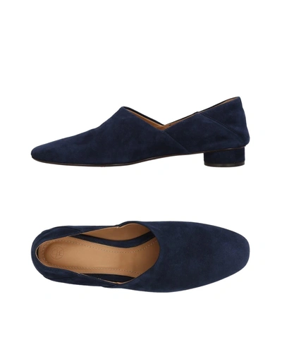 Shop The Row Loafers In Dark Blue