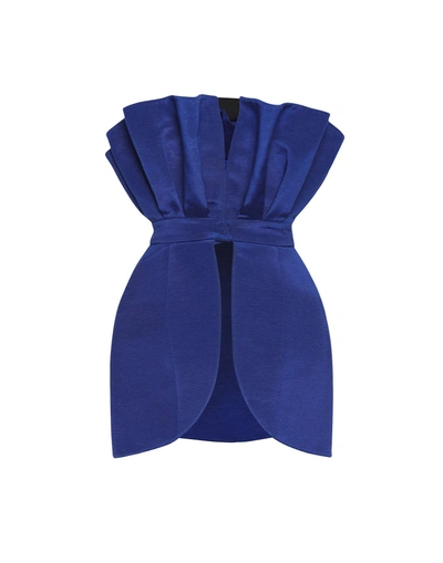 Shop Natasha Zinko Tube Top In Blue