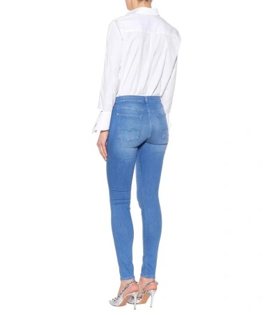 Shop 7 For All Mankind The Skinny Jeans In Blue