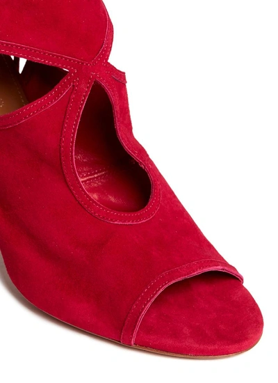 Shop Aquazzura 'sexy Thing' Suede Cut-out Sandals
