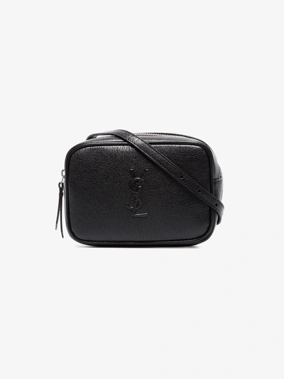 Shop Saint Laurent Black Lou Leather Belt Bag