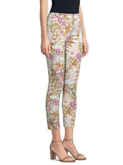 Shop Jen7 By 7 For All Mankind Skinny Floral Ankle Jeans In Havana Tropics