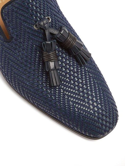 Dandelion Tassel - Loafers - Patinated calf leather - Marine
