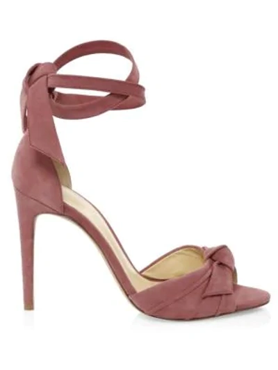 Shop Alexandre Birman Clarita Suede High Heel Sandals In Dusty Rose