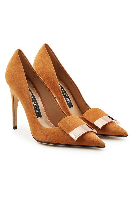 sergio rossi suede pumps