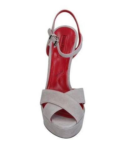 Shop Cesare Paciotti Sandals In Light Grey