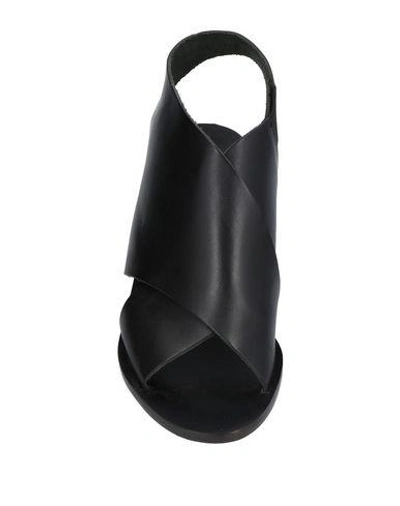 Shop Atp Atelier Sandals In Black