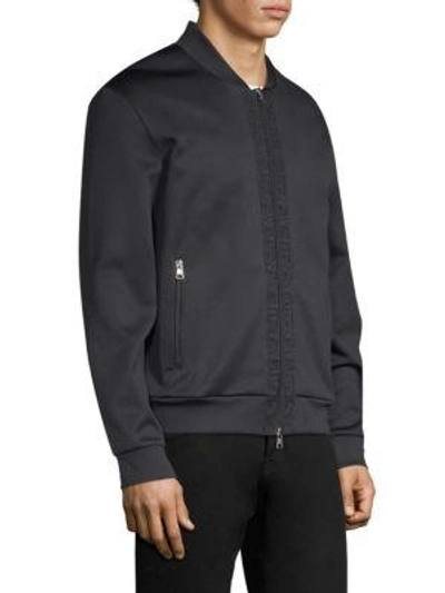 Shop Moncler Double Track Jacket In Black