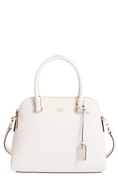 Shop Kate Spade Cameron Street Maise Leather Satchel - Ivory In Cement