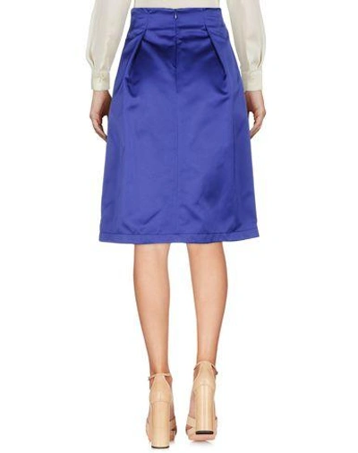 Shop Jil Sander Knee Length Skirt In Mauve