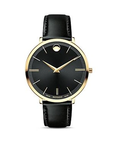Shop Movado Ultra Slim Watch, 35mm In Black
