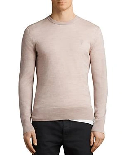 Shop Allsaints Mode Merino Sweater In Opal Pink Marl
