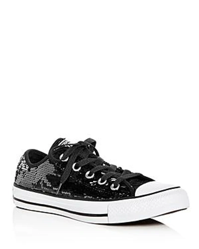 Black sequin hotsell converse womens