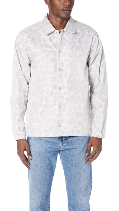 Shop Stussy Translucent Coach Jacket In Leopard